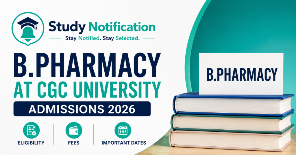 B.Pharmacy at CGC University