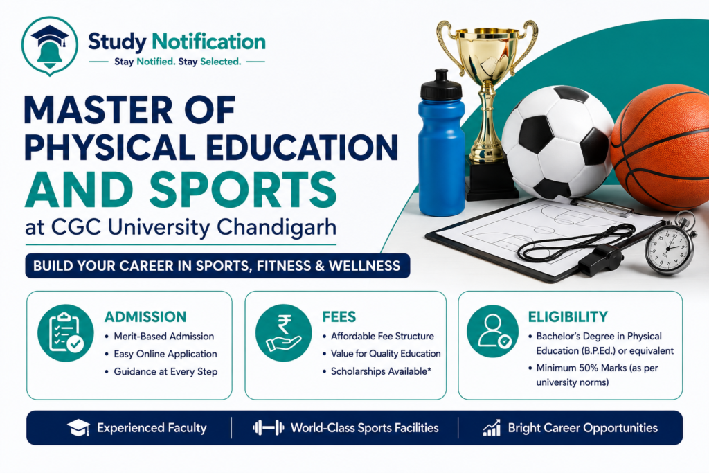 Master of Physical Education and Sports at CGC University