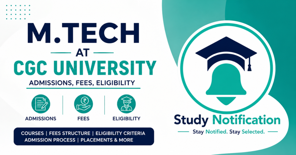 M.Tech at CGC University