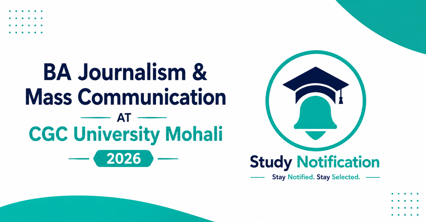BA Journalism and Mass Communication at CGC University