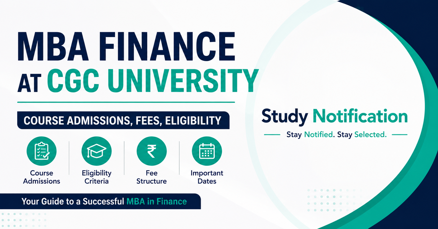 MBA Finance at CGC University