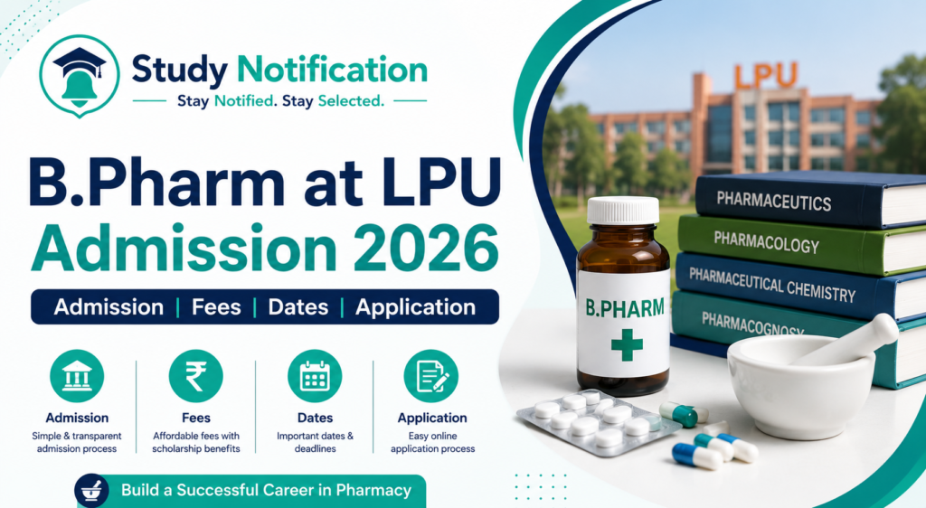 B.Pharm at LPU Admission
