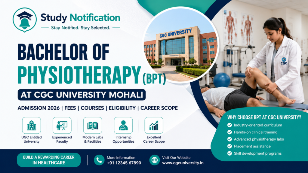 Bachelor of Physiotherapy (BPT) at CGC University Mohali