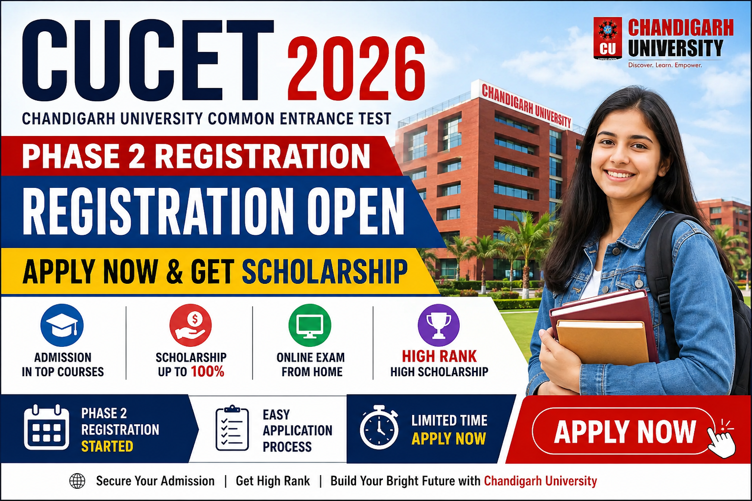 CUCET Registration Date 2026 Phase 2