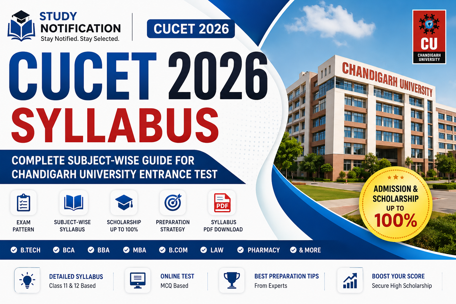 CUCET 2026 Syllabus: Complete Guide for Chandigarh University Entrance Test (CUCET)