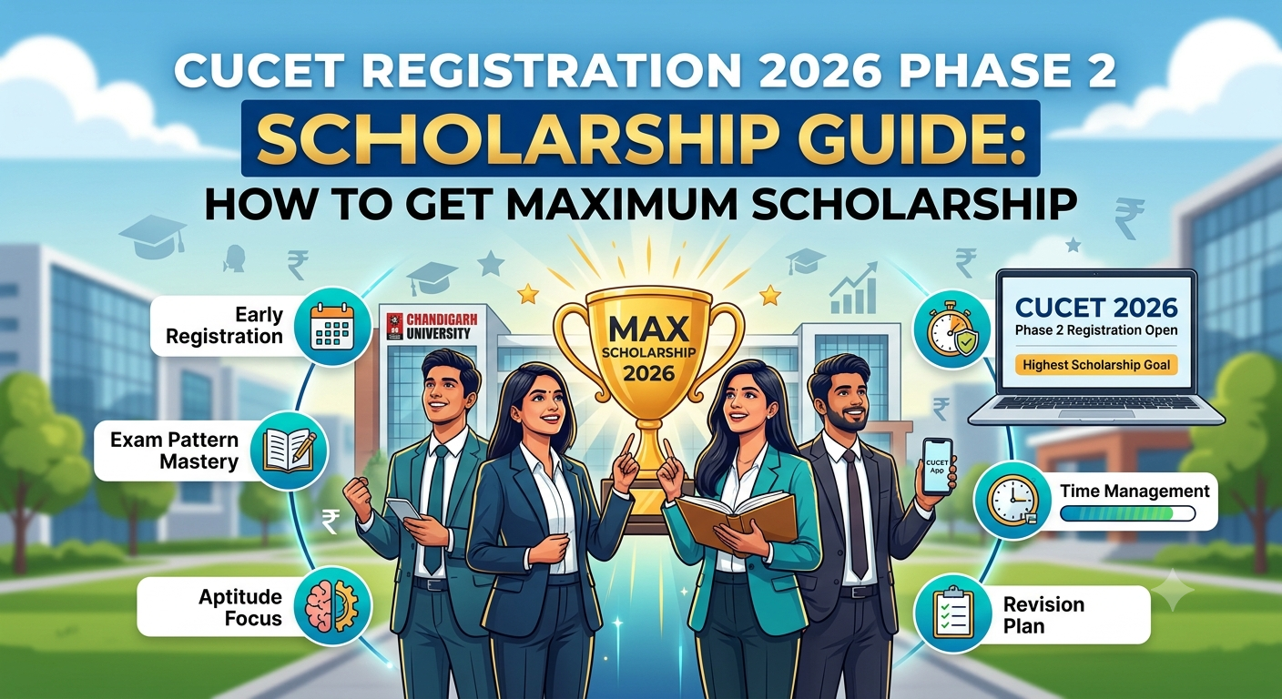 CUCET Registration 2026 Phase 2 Scholarship Guide: How to Get Maximum Scholarship