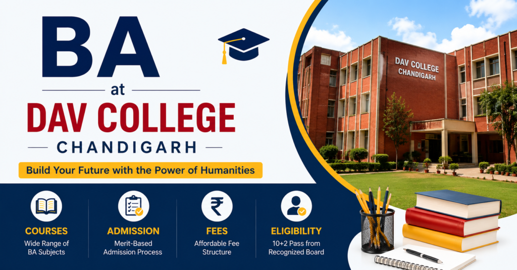 BA at DAV College Chandigarh, Courses, Admission,
