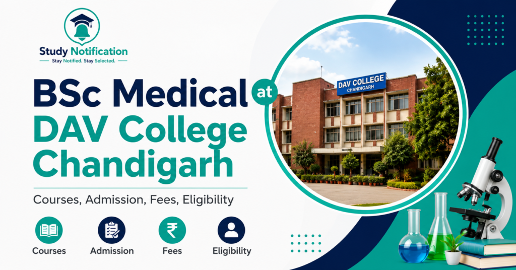BSc Medical at DAV College Chandigarh ,Courses,