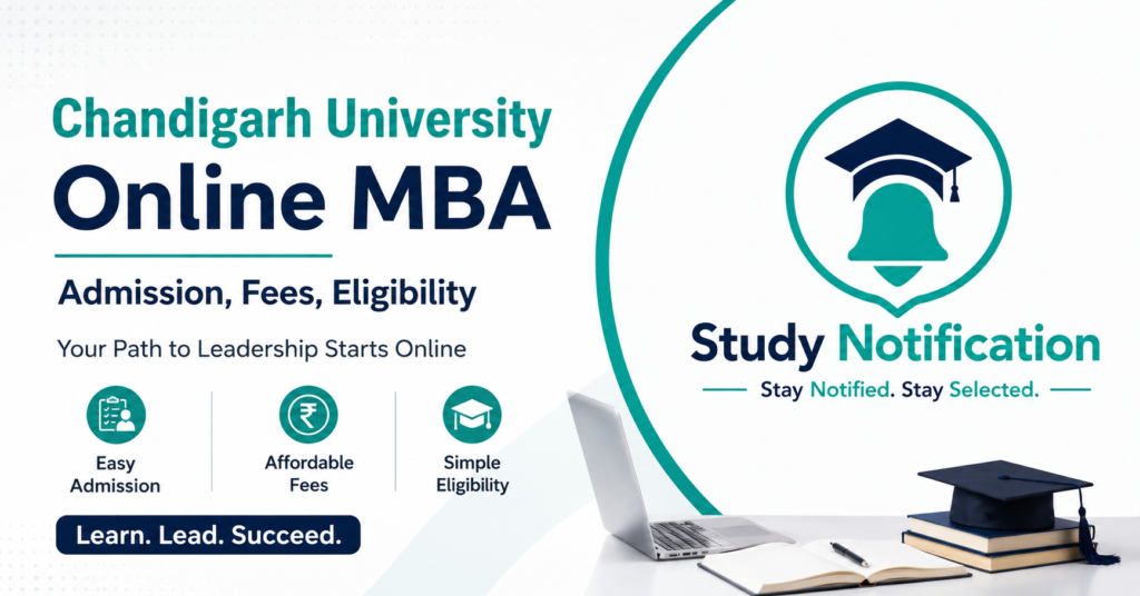 Chandigarh University Online MBA ,Admission, Fees, Eligibility