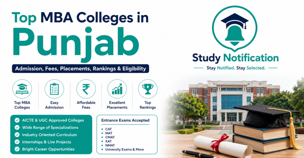 Top MBA Colleges in Punjab , Admission, Fees, Placements