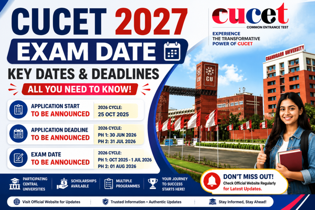 CUCET 2027 Exam Date