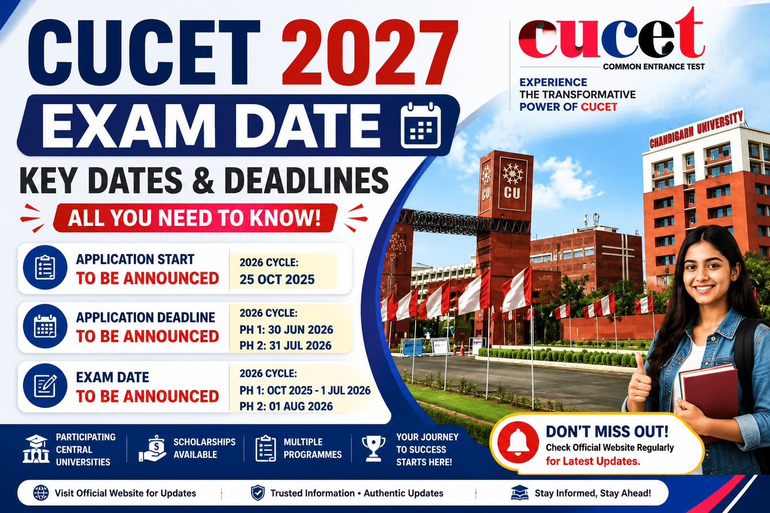 CUCET 2027 Exam Date: Key Dates, Application Form, Eligibility, Exam Pattern & Preparation Guide