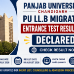 PU LL.B Migration Entrance Test Result 2026 Declared