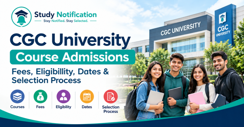 CGC University Course Admissions ,Fees, Eligibility,