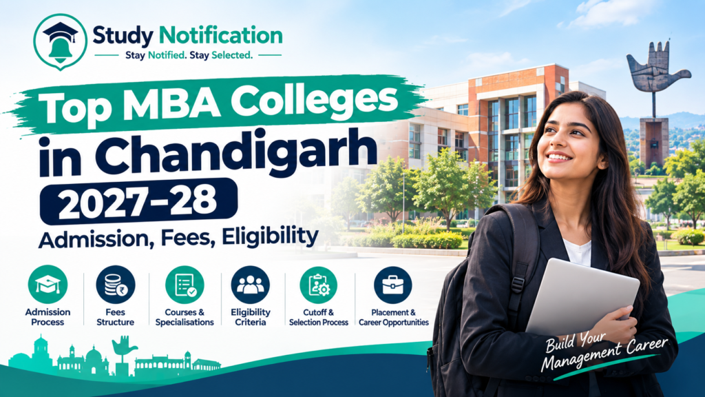Top MBA Colleges in Chandigarh 2027–28, Admission, Fees, Eligibility