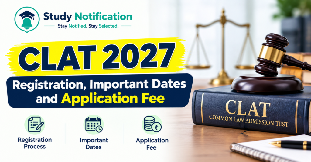 CLAT 2027 Registration, Important Dates and Application Fee