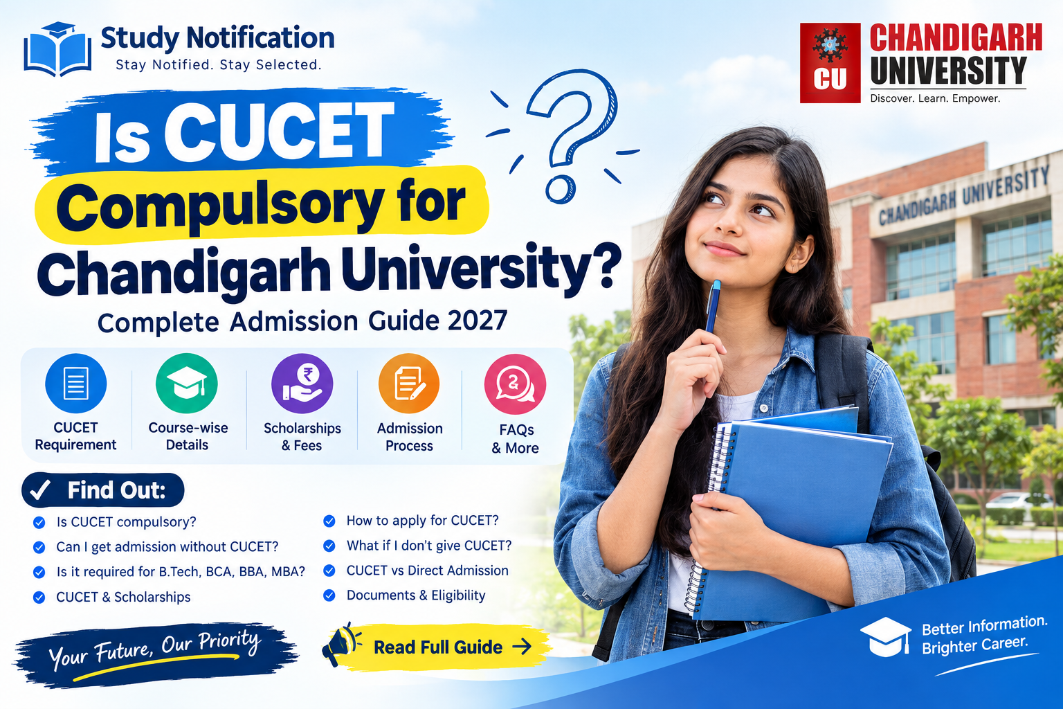 Is CUCET Compulsory for Chandigarh University?