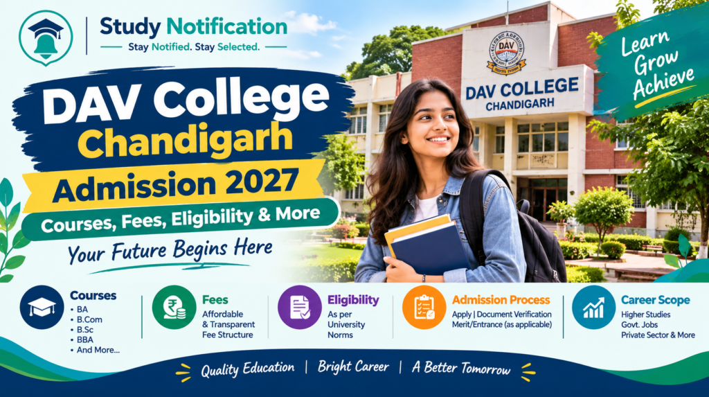 DAV College Chandigarh Admission 2027