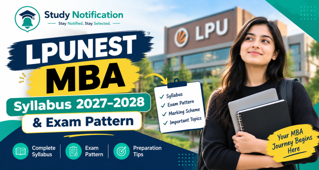 LPUNEST MBA Syllabus Guide