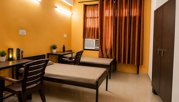 LPU 4 seater hostel room